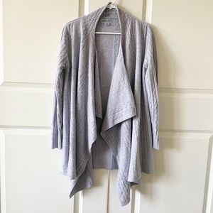 Barefoot Dreams Cable Knit Open Front Cardigan
